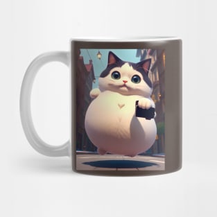 Selfie Fat cat - Modern digital art Mug